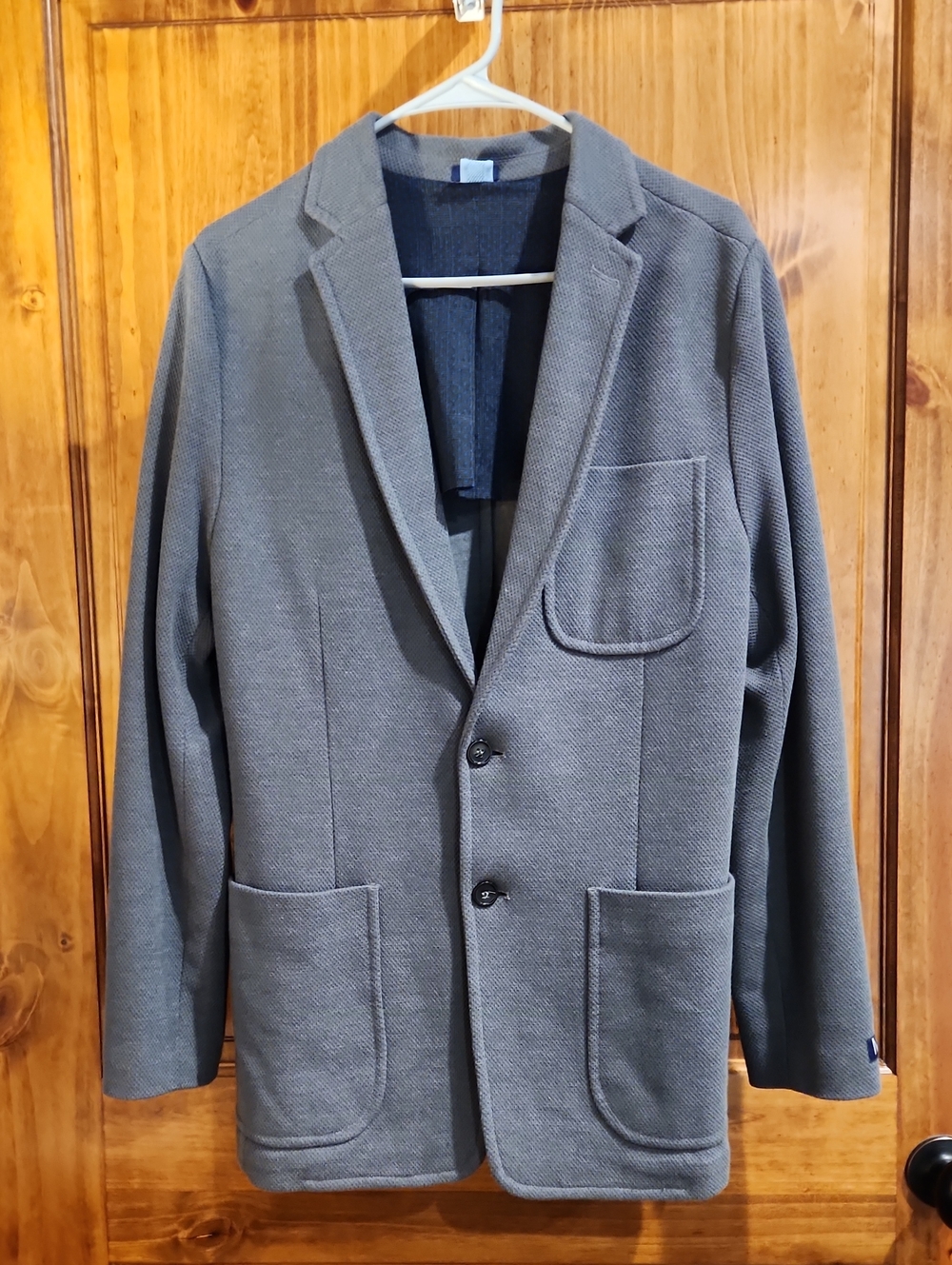 Cam Newton MADE Men's Gray Knit Sweater Sport Coat